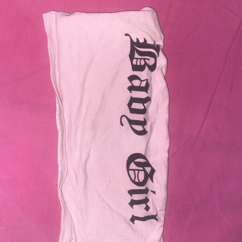 Baby girl pink top strapless, like new