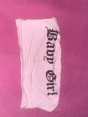 Baby girl pink top strapless, like new