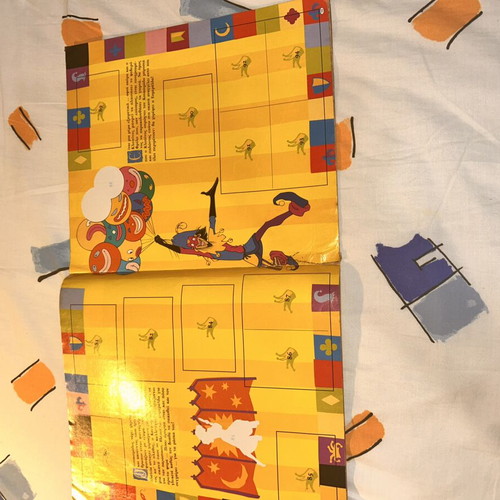 The Hunchback of Notre Dame Panini Disney album used, 20 stickers attached