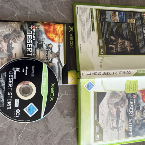 Conflict Desert Storm Xbox Original PAL used, CIB