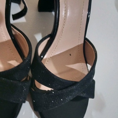 Pumps new size 38 with 10 cm heel and glitter