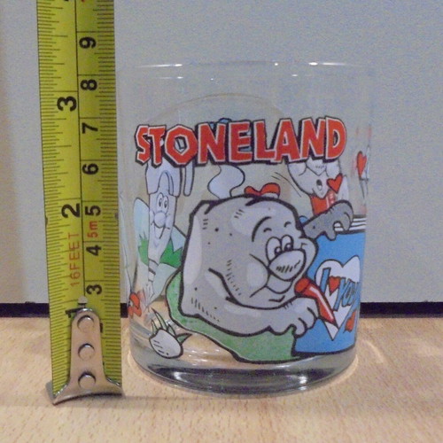 Nutella Stoneland old collectible glass used