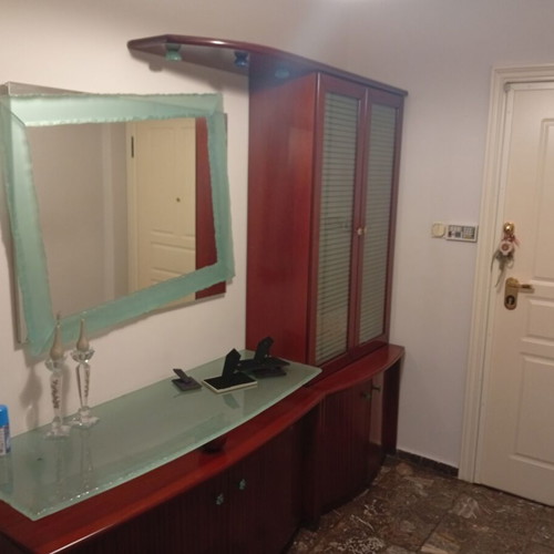 Entrance furniture set like new with mirror and storage cabinets