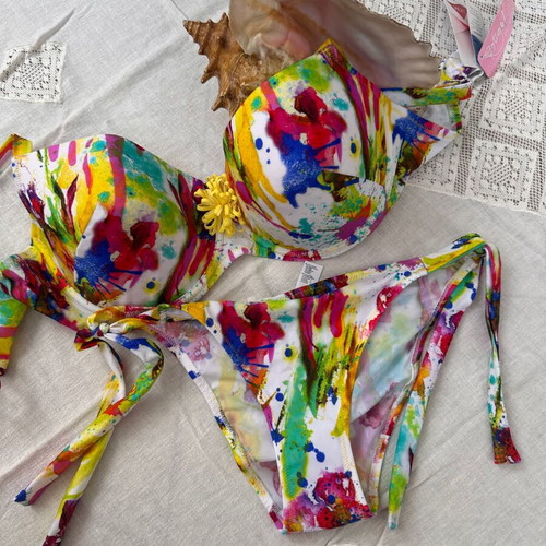 Lise Charmel Antigel swimsuit new, colorful, size 75F/L