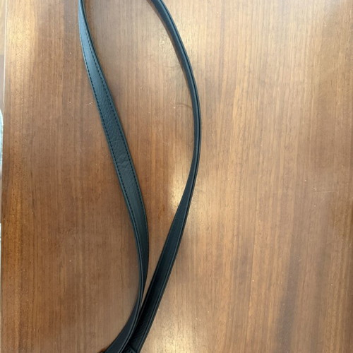 Leather bag strap black, like new, 90cm
