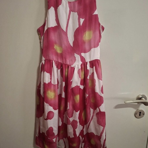 Floral Mandarino girls' dress size 8, like new, pink