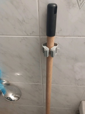 Wall mount base for brooms or mops new
