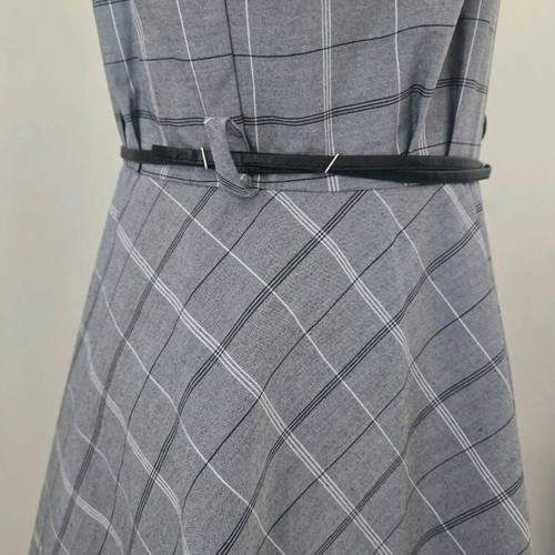 Vintage Expressions dress gray like new, size 12