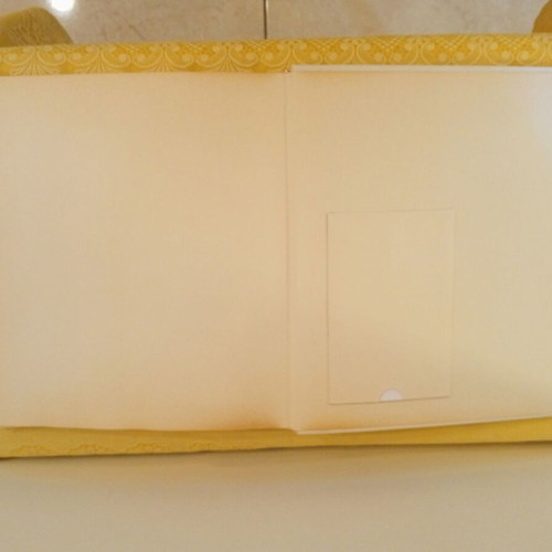 Wedding photo album like new with front frame, luxury style