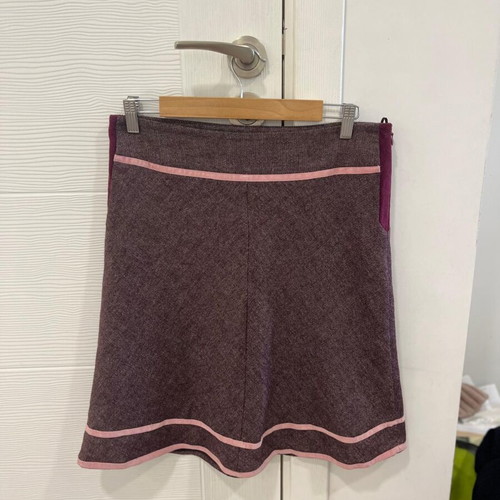 Isabell Kristensen Vintage Weave Pattern A Line Skirt Size Medium Purple Rare