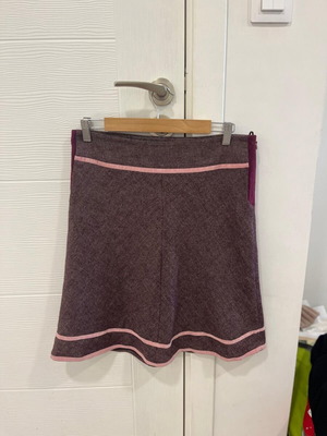 Isabell Kristensen Vintage Weave Pattern A Line Skirt Size Medium Purple Rare