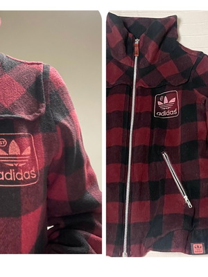 Adidas каре вълнено яке-манто
