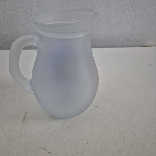 Handmade glass pitcher "Serifos" 0.5L with satin finish