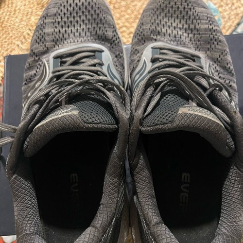 Saucony Ride No46 30cm athletic shoes used, gray