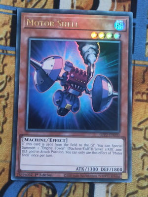 Motor Shell Effect Monster Yu-Gi-Oh! card like new