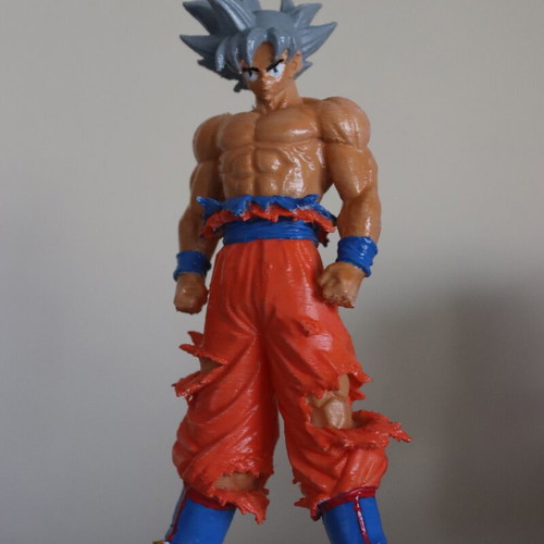 Goku Dragon Ball 3D printed figure like new, PLA eco-friendly filament