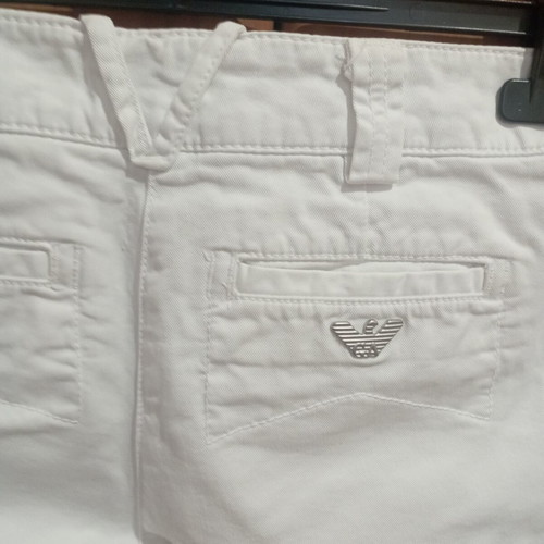 Armani Jeans women's bermuda shorts like new, white cotton jeans