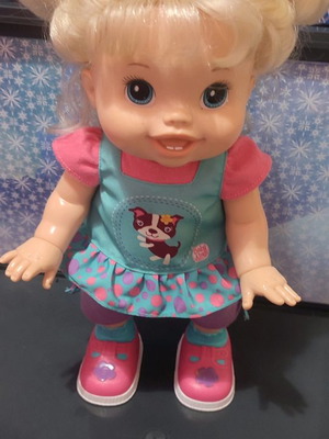 Walking and talking vintage doll used, Greek 90s