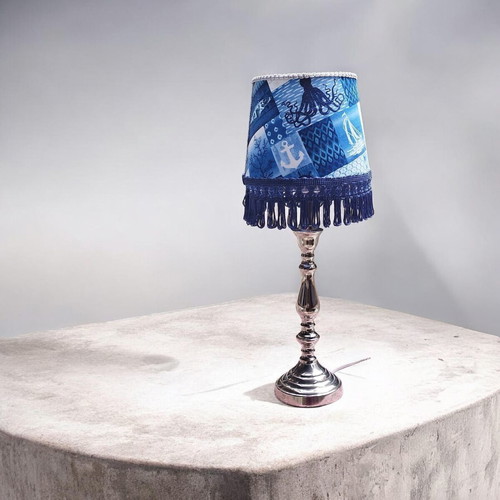 Ocean Ships Table Lamp with Inox or Glass Base, E27, New