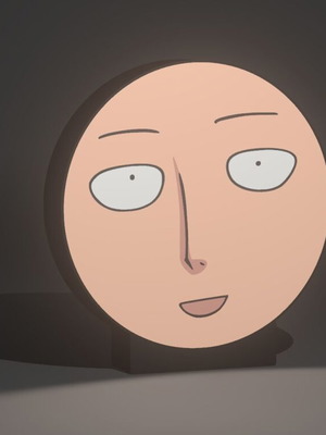 3D Printed Saitama Funny Face Lightbox like new