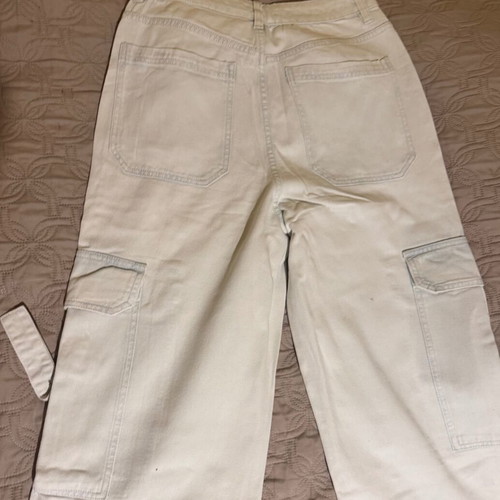 Terranova Cargo Jeans like new, size 40 but fits like 38, turquoise