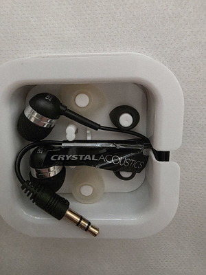 Ενσύρματα ακουστικά Crystal Acoustics (In-Ear) με ανταλλακτικά μαξιλαράκια και θήκη