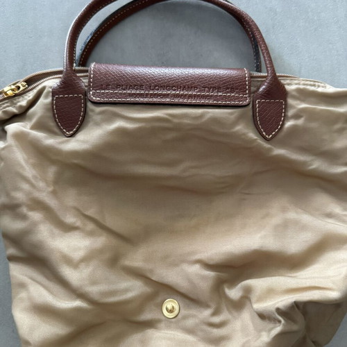 Longchamp Le Pliage small handbag, beige
