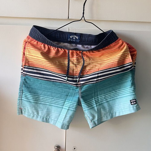 Billabong swim shorts size 12 used, multicolor
