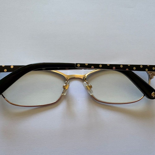 Kate Spade Leticia eyeglasses like new, black and gold