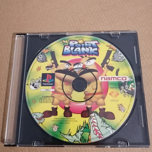Point Blank PlayStation 1 game disc used, shooting genre
