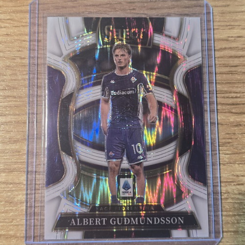 Albert Gudmundsson Terrace White Flash /39 Panini Select Serie A 2025-2026 card