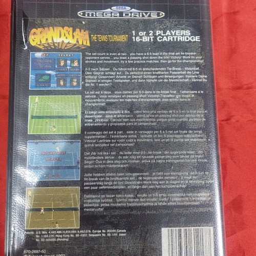 GrandSlam The Tennis Tournament Sega Megadrive game like new