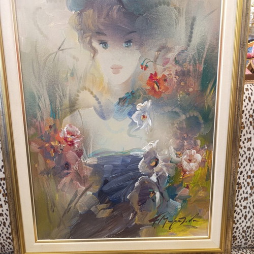 Oil painting by Fofi Mouratidou like new, romantic impressionism