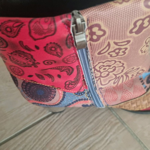Ankle boots like new, colorful, handmade, size 40