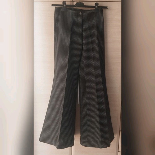 Caramella striped flared women's pants like new, black, size S