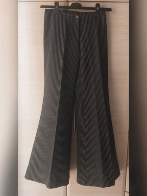 Caramella striped flared women's pants like new, black, size S