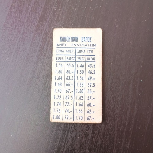 Vintage διαφημιστικό μικρό χαρτάκι μεταχειρισμένο
