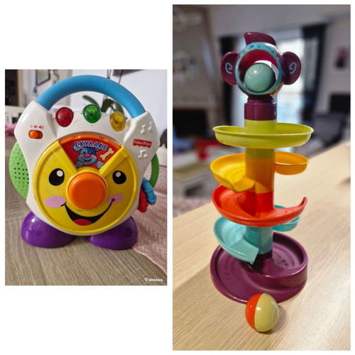 Fisher Price baby toys like new, CD player and ball slide track