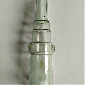 1880 Πολύ ιδιαίτερο αγγλικό μπουκάλι σε σχήμα κανονιού
