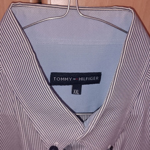 Tommy Hilfiger men's striped shirt XXL like new, blue and white
