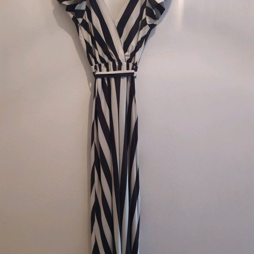 Long zebra dress