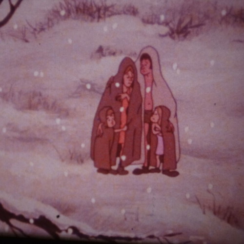 16mm film The Foundations of Wealth used, animation with live characters