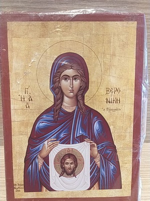 Wooden Byzantine icon of Saint Berenice new