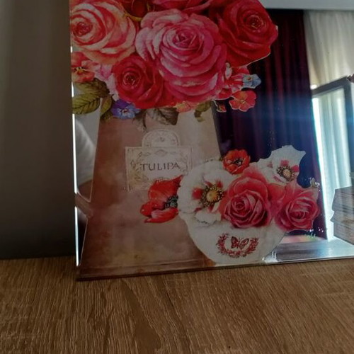 Mirror with designs, new, wall decor 40x30 cm