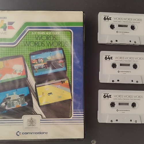 Commodore Cassette Words Words Words used, not tested