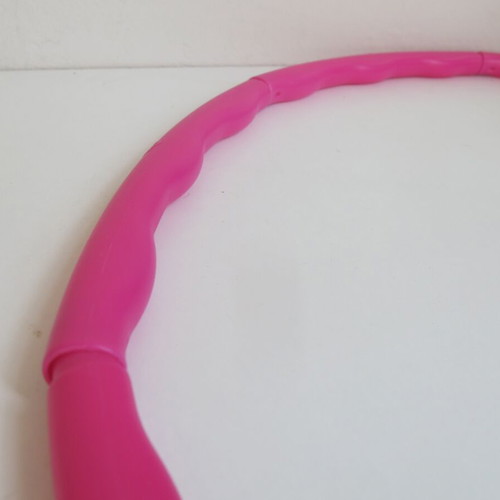Hula Hoop toy fuchsia used, disassemblable in 8 parts
