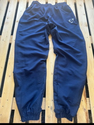 Nike Vintage Windbreaker Track Pants Navy Blue Y2K Shield Logo