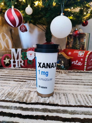 XANAX 1mg Thermos Cup new 530ml with built-in straw