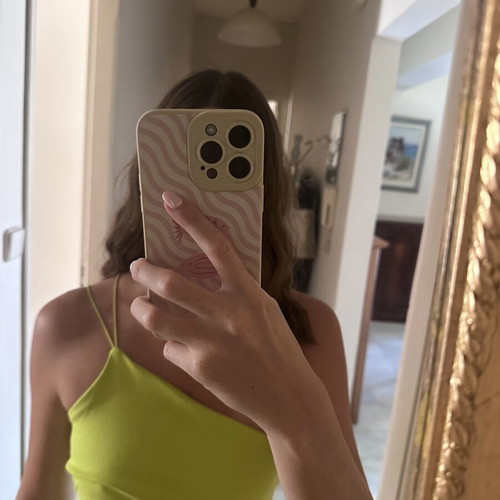Zara long dress, lime color