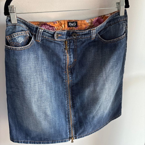 D&G denim skirt authentic, like new, size L 40 12, blue